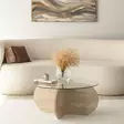Soffbord Hanah Home Bubble Transparent Glas Spånskiva 75x35 cm - Soffbord - 8684283059171 - 8