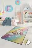 Matta Conceptum Hypnose Unicorn Flerfärgad Polyester 140x190 cm - Stora och medelstora mattor - 8681875386691 - 2