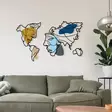 Väggdekor Metall Wallity Lie World M Flerfärgad Metall 138,5x89 cm - Dekorationer, prydnadsföremål - 8684282053521 - 4