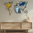 Väggdekor Metall Wallity Lie World M Flerfärgad Metall 138,5x89 cm - Dekorationer, prydnadsföremål - 8684282053521 - 5