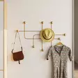 Vägghängare Wallity Samara-A Guld Metall 107x64x10 cm - Klädhängare - 8684282360001 - 2