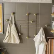 Vägghängare Wallity Samara-A Guld Metall 107x64x10 cm - Klädhängare - 8684282360001 - 3