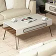 Soffbord Hanah Home Ekol Cream Spånskiva 105x45,8x56 cm - Soffbord - 8681875183801 - 2