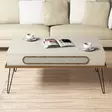 Soffbord Hanah Home Ekol Cream Spånskiva 105x45,8x56 cm - Soffbord - 8681875183801 - 3