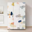 Garderob Hanah Home Leva Hedera Pied Furu Spånskiva 120x189x48 cm - Garderober - 8683743421961 - 2