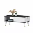 Soffbord Hanah Home Delux Svart Vit Spånskiva 90x42,4x45 cm - Soffbord - 8683342946261 - 1