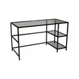 Skrivbord Hanah Home M101 Svart Härdat Glas 130x75x60 cm - Skrivbord - 8682870558731 - 11