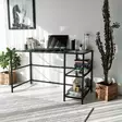 Skrivbord Hanah Home M101 Svart Härdat Glas 130x75x60 cm - Skrivbord - 8682870558731 - 5