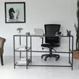 Skrivbord Hanah Home M101 Svart Härdat Glas 130x75x60 cm - Skrivbord - 8682870558731 - 9