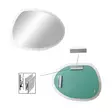 Spegel Hanah Home Aqua A342 Transparent Härdat Glas 75x55 cm - Speglar - 8682870860391 - 1