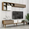 TV-bänk Hanah Home Milan Valnöt Vit Spånskiva 180x40x35 cm - TV-bänkar - 8683742130581 - 5