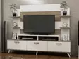 TV-bänk Hanah Home Diana Vit Valnöt Spånskiva 180x143x30 cm - TV-bänkar - 8681181980071 - 2