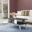 Soffbord Hanah Home Ayca Svart Vit Spånskiva 90x40x45 cm - Soffbord - 8683342946131 - 2