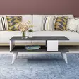 Soffbord Hanah Home Ayca Svart Vit Spånskiva 90x40x45 cm - Soffbord - 8683342946131 - 3