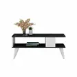 Soffbord Hanah Home Ayca Svart Vit Spånskiva 90x40x45 cm - Soffbord - 8683342946131 - 1