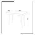 Skrivbord Hanah Home Veronika Vit Spånskiva 100x74x60 cm - Skrivbord - 8681875078381 - 4