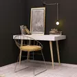 Skrivbord Hanah Home Veronika Vit Spånskiva 100x74x60 cm - Skrivbord - 8681875078381 - 3
