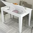 Matbord Hanah Home Kiev 510 Vit Spånskiva 110x75x72 cm - Matbord - 8683743327461 - 5