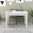 Matbord Hanah Home Kiev 510 Vit Spånskiva 110x75x72 cm - Matbord - 8683743327461 - 3