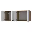 Förvaringsskåp Hanah Home BA120 Valnöt Spånskiva 120x46,8x42,5 cm - Skåp och byråer - 8683742031581 - 10