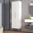 Förvaringsskåp Hanah Home Berlin A Vit Guld Spånskiva 60x202x35 cm - Skåp och byråer - 8684282465751 - 2