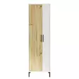 Förvaringsskåp Hanah Home Dy1-Wk Valnöt Vit Spånskiva 50,4x165x35,7 cm - Skåp och byråer - 8683342805421 - 7