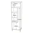 Förvaringsskåp Hanah Home Dy1-Wk Valnöt Vit Spånskiva 50,4x165x35,7 cm - Skåp och byråer - 8683342805421 - 9