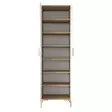 Förvaringsskåp Hanah Home JE102 Valnöt Vit Spånskiva 60x198,6x37,5 cm - Skåp och byråer - 8684282480921 - 7