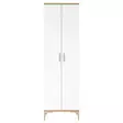 Förvaringsskåp Hanah Home JE102 Valnöt Vit Spånskiva 60x198,6x37,5 cm - Skåp och byråer - 8684282480921 - 1