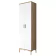 Förvaringsskåp Hanah Home JE102 Valnöt Vit Spånskiva 60x198,6x37,5 cm - Skåp och byråer - 8684282480921 - 6