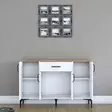 Förvaringsskåp Hanah Home JE136 Vit Valnöt Spånskiva 120x78,6x40 cm - Skåp och byråer - 8684283108701 - 7