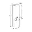 Förvaringsskåp Hanah Home Adr621Pp1 Vit Spånskiva 52x187x38 cm - Skåp och byråer - 8682870658431 - 13