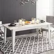 Matbord Hanah Home Polka Vit Spånskiva 180x76,8x90 cm - Matbord - 8681875670721 - 2