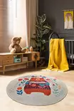Matta Conceptum Sweet Bear Flerfärgad Polyester 140x140 cm - Runda mattor - 8681875426731 - 2