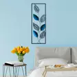 Väggdekor Metall Wallity Leaf Flerfärgad Metall 32x90 cm - Dekorationer, prydnadsföremål - 8683743680191 - 3