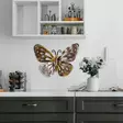 Väggdekor Metall Wallity Farfalla Flerfärgad Metall 22x29 cm - Dekorationer, prydnadsföremål - 8683743680221 - 3