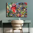 Canvastavla Wallity Flerfärgad Canvas 70x100 cm - Tavlor och ramar - 8684282634621 - 4