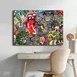 Canvastavla Wallity Flerfärgad Canvas 70x100 cm - Tavlor och ramar - 8684282634621 - 2