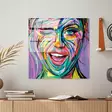 Glastavla Wallity Flerfärgad Glas 50x50 cm - Tavlor och ramar - 8684282240891 - 4