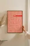 Inramad Tavla Wallity Flerfärgad MDF 33x48 cm - Tavlor och ramar - 8684283755141 - 2