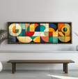 Inramad MDF-tavla Wallity Flerfärgad MDF 40x120 cm - Tavlor och ramar - 8684283650811 - 2
