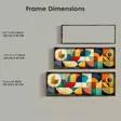 Inramad MDF-tavla Wallity Flerfärgad MDF 40x120 cm - Tavlor och ramar - 8684283650811 - 5