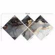 MDF-tavla Wallity Flerfärgad MDF 60x115 cm 4 Delar - Tavlor och ramar - 8683342619981 - 1