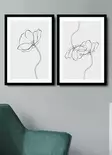 Inramad MDF-tavla Wallity Flerfärgad MDF 74x51 cm 2 Delar - Tavlor och ramar - 8681875280401 - 2