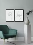 Inramad MDF-tavla Wallity Flerfärgad MDF 74x51 cm 2 Delar - Tavlor och ramar - 8681875280401 - 3