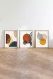 Inramad MDF-tavla Wallity Flerfärgad MDF 35x50 cm 3 Delar - Tavlor och ramar - 8684282340751 - 5