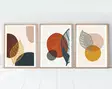 Inramad MDF-tavla Wallity Flerfärgad MDF 35x50 cm 3 Delar - Tavlor och ramar - 8684282340751 - 6