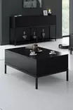 Soffbord Hanah Home Lord Svart Spånskiva 90x40x60 cm - Soffbord - 8684282484271 - 2