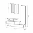 Hallmöbel Hanah Home Ramda Ljus Mocca Antracit Spånskiva 137x54,5x35 cm - Klädhängare - 8681875277241 - 7