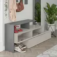 Hallmöbel Hanah Home Ramda Ljus Mocca Antracit Spånskiva 137x54,5x35 cm - Klädhängare - 8681875277241 - 4